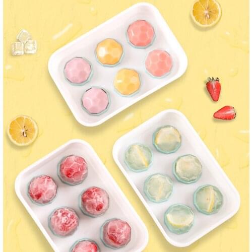 2pcs Ice Cube Maker Mold Tray for Cocktails Silicone Ice Cube Mould for Bar