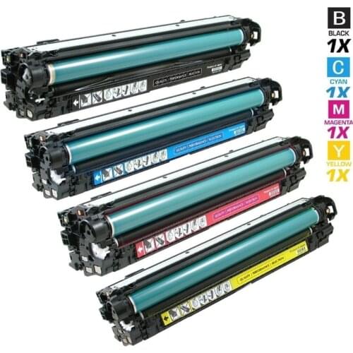4 Pack 507A Toner Cartridge CE400X CE400A Compatible for HP Laserjet Enterprise 500 M551dn M551n M551xh MFP575dn M575f M575c