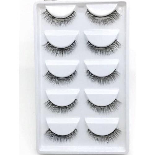 5 pairs natural false eyelashes fake lashes long makeup 3d mink lashes eyelash extension mink eyelashes for beauty