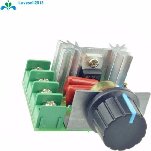 5PCS 2000W 50-220V AC 25A SCR Motor Speed Controller Adjustable PWM Voltage Regulator Temperature Motor Switch Module