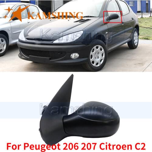 Kamshing For Peugeot 206 207 Citroen C2 Car Outside Rearview Mirror Side Rear View Mirror Assembly Manual /Electric