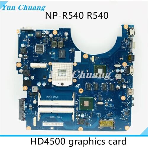 BA92-06596A BA92-06596B BA41-01353A For Samsung NP-R540 R540 Laptop motherboard HM55 HD4500 graphics card