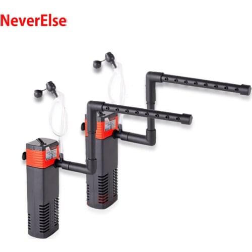 Silent Internal Aquarium Filter Pump with Rain Spray for Fish Turtle Tank Multifunctional 3/5/8W Submersible Air Pump Add Oxygen