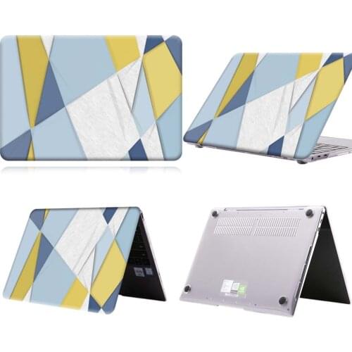 Blue Yellow Pattern Anti-slip Laptop Case For MateBook 13/13 AMD Ryzen/14/D14/D15/X 2020/X Pro/Pro 16.1/Honor MagicBook 14/15