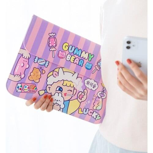 Tablet Case Cartoon Bear Laptop Bag Sleeve Case Cover For Ipad Macbook 13 inch Cute Computer Notebook Ipad Hand Bag Storage bag