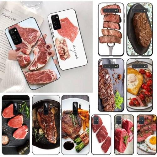 Gourmet steak Phone Case Cover for Samsung S20 plus Ultra S6 S7 edge S8 S9 plus S10 5G lite 2020