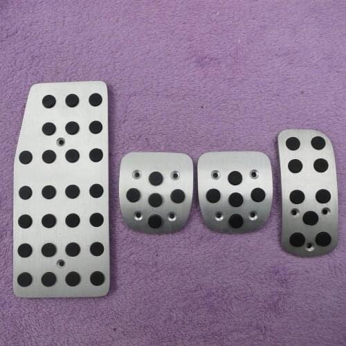 DEE Car Accessories For Nissan Livina 2006-2015 AT/MT Aluminium accelerator Gas brake Clutch Foot Rest Pedal Pad Sticker Styling