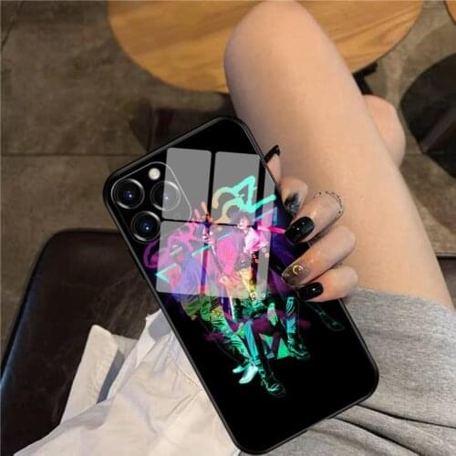 GORILLAZ PUNKRETRO Phone Case Glass Phone Case For iphone 12 11 Pro Max XS XR X 8 7 Plus SE2 Case