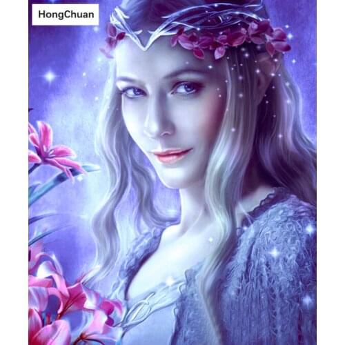 "Beautiful Girl" 5D DIY Square/Round Diamond Painting Mosaic Cross Stitch Handicraft Home Decoration Mural Gift Quick Delivery