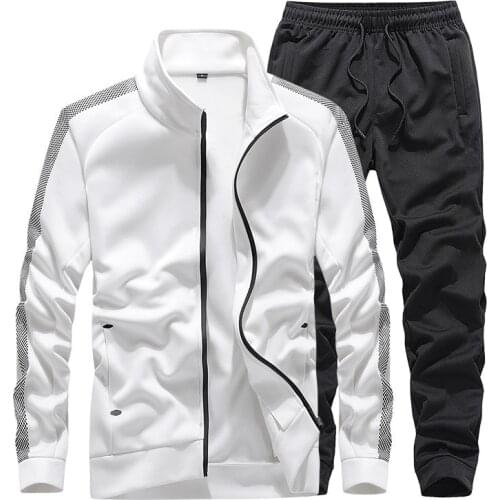 MenS Sportswear Sets Casual Tracksuit Male Autumn Suits 2 Piece Sweatshirt+Pants Sports Suit Husband Clothing Plus Size 7XL