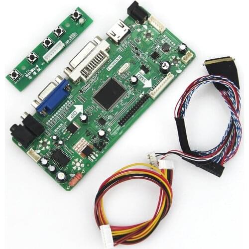 M.NT68676 LCD/LED Controller Driver Board For PQ101WX01 HSD101PWW1-A00 (HDMI+VGA+DVI+Audio) LVDS Monitor Reuse Laptop 1280*800