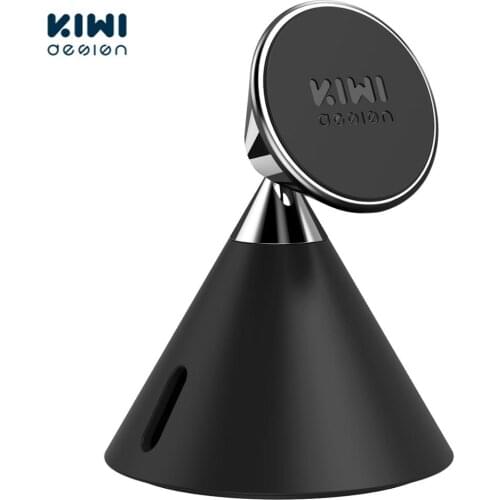KIWI design Magnetic Phone Stand for Desk 360° Rotating Adjustable Phone Holder with Solid Non-slip Base&Perfect Cord Management