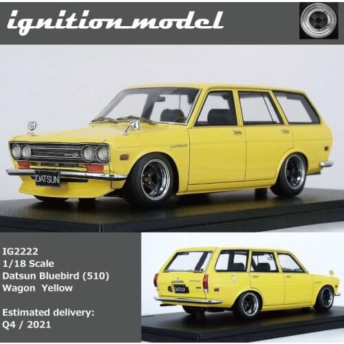 IG 1:18 Datsun Bluebird 510 Wagon Limited Edition Resin Metal Die Casting Model Racing Static Toys