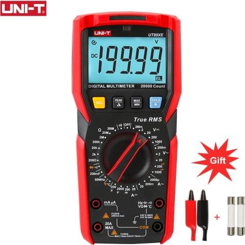UNI-T UT89XE Professional Digital Multimeter Tester True RMS AC/DC Voltage Current Temperature Meter Electrical Instruments