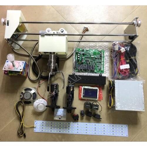 Arcade Toy Crane Game Machine DIY kit with 71cm gantry, claw, motherboard, coin acceptor, button, power supply, LED joystick