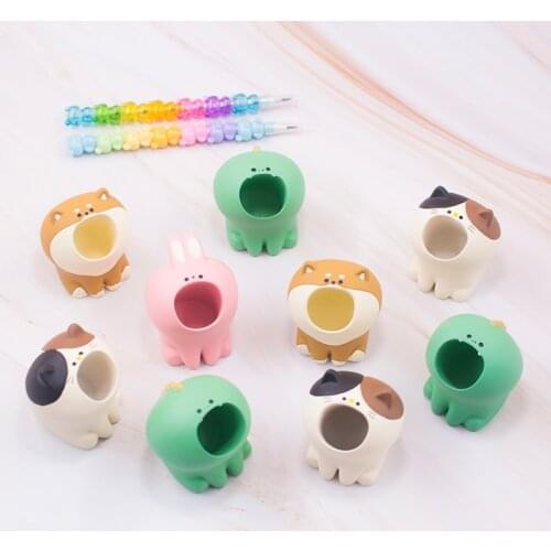 Cute Pen Holder Desk Organizer for Markers Storage Stand for Pens Organizer Pencil Holder for Desk Stationery Office Accessories