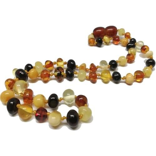 Vip Amber Multicolor Amber Baby Teething Necklace-Guaranteed Amber Child Necklace