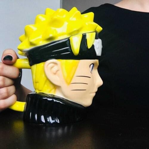 Japanese Anime Peripheral Naruto 3D Mug Cup Cup Creative Cartoon Milk Cup Creative Gifts