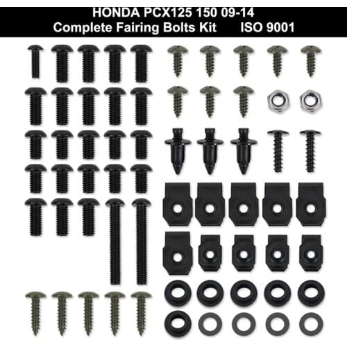 Fit For Honda PCX125 PCX150 2009 2010 2011 2012 2013 2014 Complete Fairing Bolts Kit Covering Bolt Fairing Clip Stainless Steel