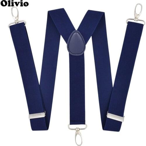 Big Hooks Suspenders men for pants 3.5 cm Adult suspenders Y shirt 120 Polyester Elastic Y Women larger high Braces