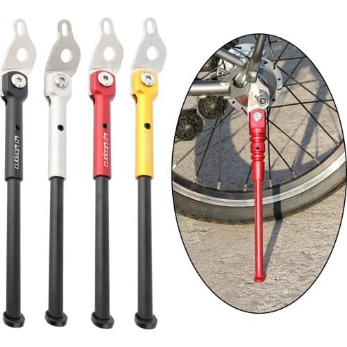 Folding Bike Kickstand Side Stand Support 16 in Foldable Bicycle Single Leg Kick Stand Rear Mount Support Stand Side Stand