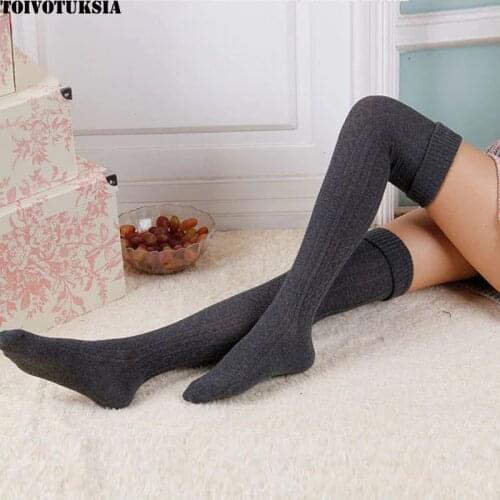 TOIVOTUKSIA Women's White Stockings