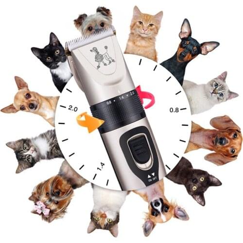 Pet hair trimmer dog hair trimmer pet trimmer ceramic cutter head USB rechargeable hair clipper