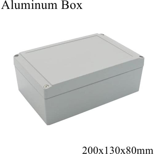 FA12 200x130x80mm Waterproof Aluminum Junction Box Electronic Terminal Sealed Diecast Metal Enclosure Case Connector Outdoor
