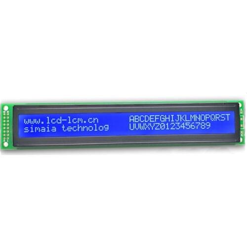 LCD 4002 screen 5v 40*2 industrial screen 4002 display module dot matrix screen Blue with Backlight