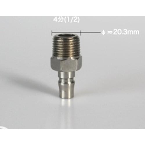 1/2" BSP Male 45# Steel Quick Release C Type Plug Pneumatic Fitting PM40