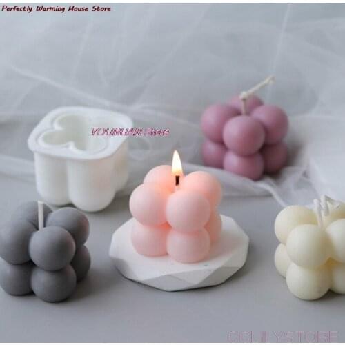 3D Siliconen Mal Handgemaakte Kaarsen Wax Zeep Mallen Diy Kaarsen Schimmel Aromatherapie Gips Kaars 1Pc