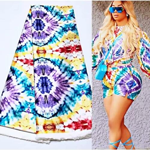 5 yards african wax prints Eco-Friendly ankara fabric african prints silk satin fabric 2020 hot selling silk wax wholesale price