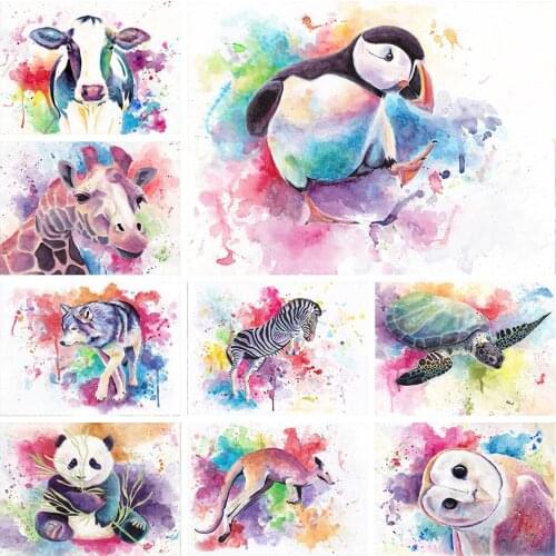 Diamond Painting Animals Lion Owl Horse Full Round Diamond Embroidery Cross Stitch Full Round Diamond Mosaic