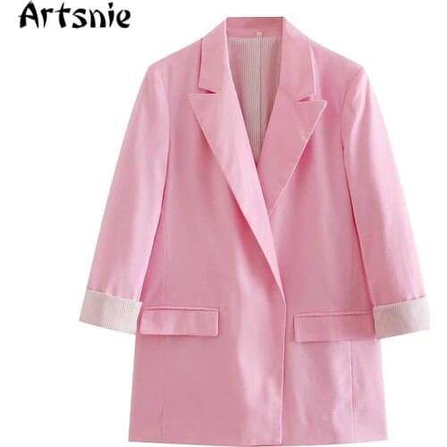 Женские льняные пиджаки Artsnie China At AliExpress