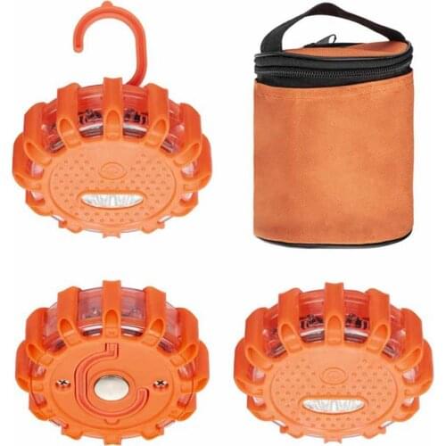 Car Magnetic Emergency Strobe Flashing Warning Light Roadside Safety Light Roof Road Flares Rescue Warning Light Car Beacon Lamp