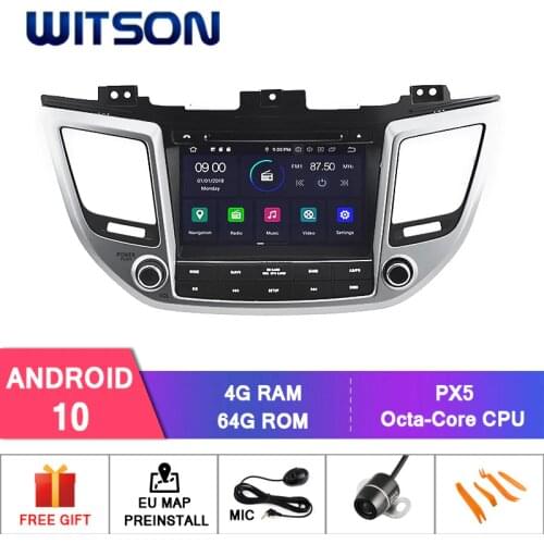 WITSON Android 10.0 IPS HD Screen for HYUNDAI IX35 TUCSON 2015 CAR DVD GPS 4GB RAM+64GB FLASH 8 Octa Core+DVR/WIFI+DSP+DAB+OBD