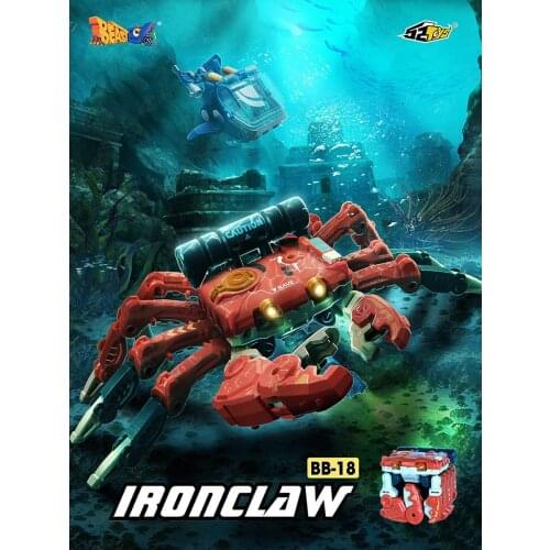 BeastBox Deformation Robots Transformation Animal Toy Cube Model Ironclaw Red Crab Action Figure Jugetes For Gifts