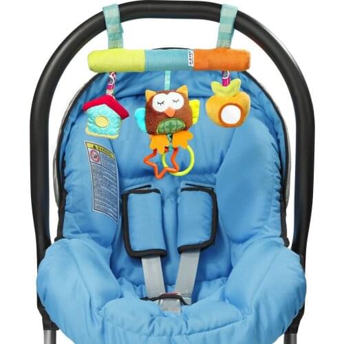 JJOVCE Baby Hanging Toys Boys Girls Soft Plush Owl Elephant Toy Dolls Playpen Crib Stroller Accessories Baby Sensory Development