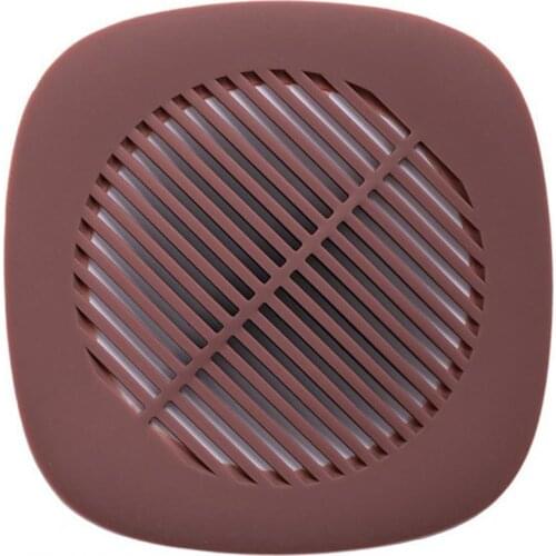 Shower Drain Bathroom Floor Drain Reusable Soft Silicone Ventilation Hair Dust Drain Strainer for Bathtub Hair Stoppers Catchers