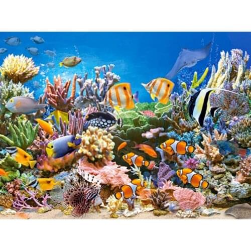 Oil Painting By Numbers Animals DIY For Adults Home Decoration Coloring By Numbers fish Wall Art Picture