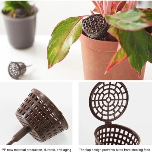 2pcs/set Fertilizer Lid Basket Bonsai Planting Tool Gardening Supplies Garden Nursery Planter Fertilizer Storage Box