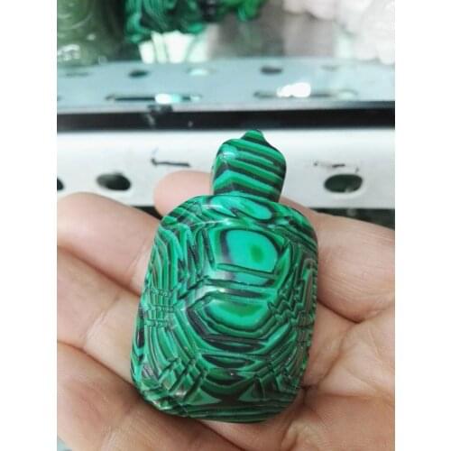 Malachite stone turtle ornaments