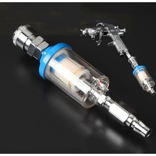 1/4" Mini Water Filter Oil Water Separator Filter DIY Air Compressor Spray Tool
