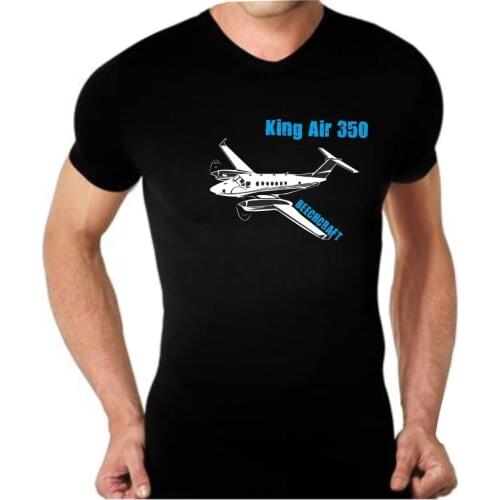 King Air 350 Bee Chcraft Airplane Aero Nautica Aereo Aeroplano Men 2019 New Short Sleeve Cotton Print MenS Plain T Shirts
