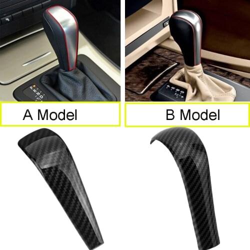 Car Interior ABS Gear Shift Cover Sticker For BMW 1 3 5 series X5 Z4 E90 E92 E93 E60 E48 E81 E82 E84 E87 E85 E53 E89