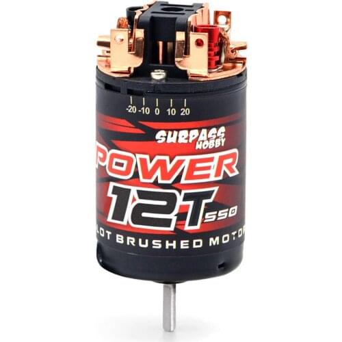 SURPASS Newnest Product 550 3-Solt Brushed DC Motor for 1/10 1/12 RC Monster Crawler on-road Cars