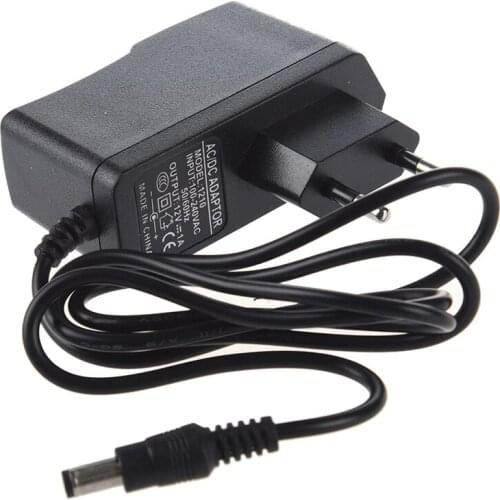 New Black DC 12V 1A CCTV security camera power supply