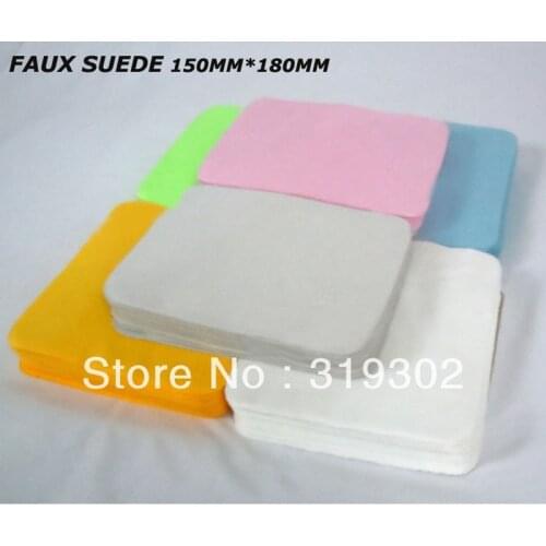 Peekaboo CUSTOMIZED LOGOS 18*15CM high quality Faux Suede Microfiber Cleaning cloth sun glasses frames screen lens clothes