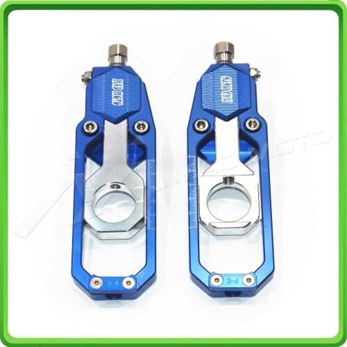 Motorcycle Chain Tensioner Adjuster fit for SUZUKI GSXR600 GSXR750 GSX-R GSXR 600 / 750 2006 2007 2008 2009 2010 Blue & Silver