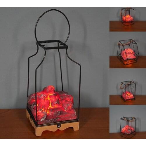 Christmas Flame Lamp Simulation Fireplace Light Fake Flame LED Light Artificial Flame Lamp For Living Room Home Christmas Decor